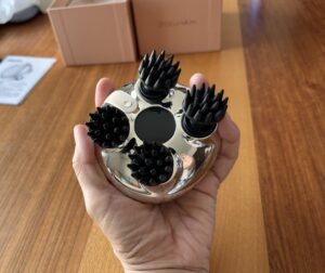 ゾーガンキンスカルプ　手に持った写真